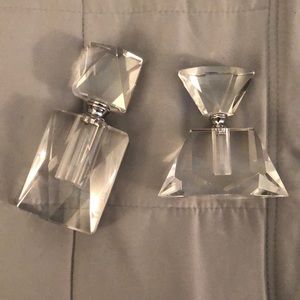 Glass perfume bottle decorations